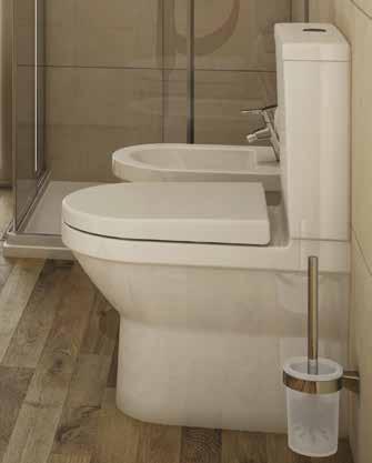 S50 / COMPACT & COMFORT HEIGHT S50 / BACK-TO-WALL BATHROOM SUITES Comfort height WC pans are taller for ease of use Compact WC pans have a shorter projection - perfect for saving space Back-to-wall
