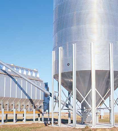 For corn with up to 27% moisture and other hard to flow materials, GSI also offers a Flex-Flo High Roughage system which incorporates a special combination of a 3 (76mm) auger in a 3-1/2 (89mm) tube