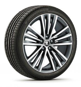 0J x 19" for 235/40 R19 tyres, anthracite metallic brushed Trinity 3V0 071 499H 3AJ light-alloy wheel 8.