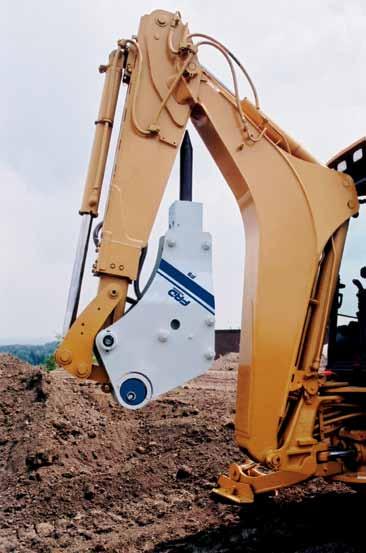 MEDIUM SERIES HYDRAULIC BREAKERS Features and Benefits: The TLB version is available with Furukawa s patented Switch-Hitch side plate mounting system.
