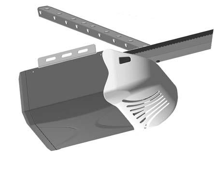 Mounting Opener to Ceiling To prevent SERIOUS INJURY or DEATH: - DO NOT connect power until instructed. - Install the Opener at least 7 feet (.13m) above the floor.