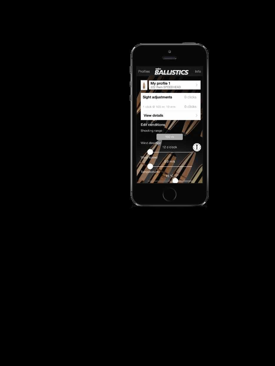 SAKO BALLISTICS The Sako Mobile Ballistics App is an easy-to-use ballistic calculator allowing hunters and long-range shooters to identify the right cartridge for the given purpose.