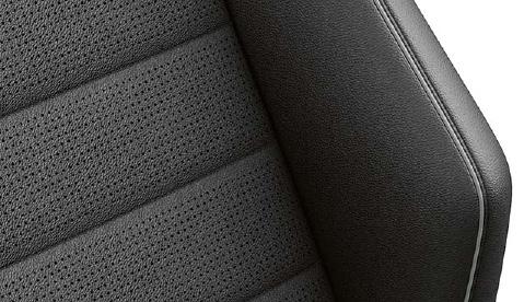 Upholstery "Merlin" cloth Titan Black (TW) Standard on e-golf models "Vienna" leather*