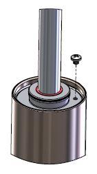 Place the piston rod assembly into a shock vise. 7. Pour oil into a clean container for re-use or properly dispose of oil.