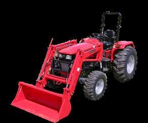 loader Modern hydrostatic steering Easy access platform Good ground clearance for hay or