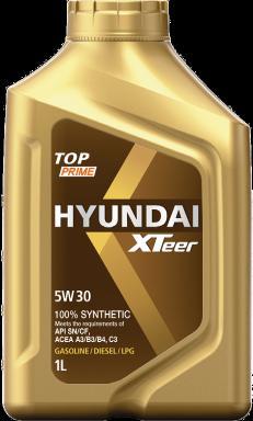 Premium Lubricant made by HYUNDAI TOP PRIME 5W40, 5W30 100% Synthetic Engine Oil for Gasoline Car/Diesel Sedan excellent in reduction of frictional force XTeer TOP PRIME is a premium performance