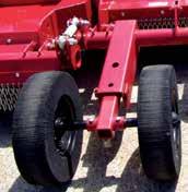 TOUGH Wing free float without movement of wing hydraulic cylinder rod extends cylinder life. TOUGH Optional distribution baffles spread grass and cornstalks to eliminate windrows.