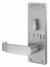 Escutcheon Designs 8200 Mortise Locks Cylinders will protrude from escutcheon face on double functions only.