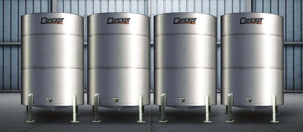 touch-ups Stainless steel fertilizer bins are designed for long term