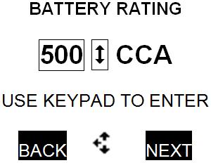L-SB-0008-16 February 2, 2016 Page 10 of 13 Battery Charging Procedure (Continued) 8. Select CCA and press Next. Figure 18.
