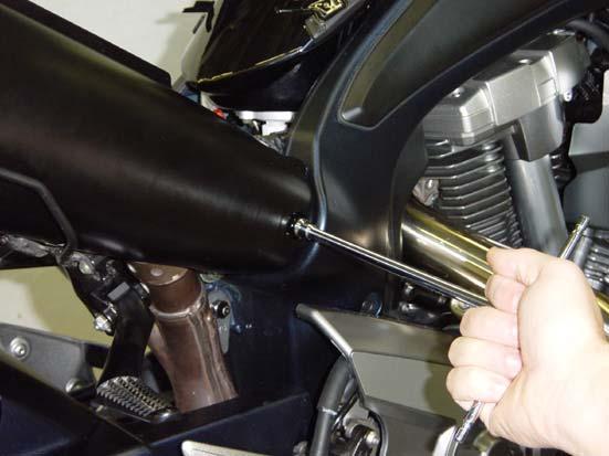 The wearing out of the muffler silencing material depends on