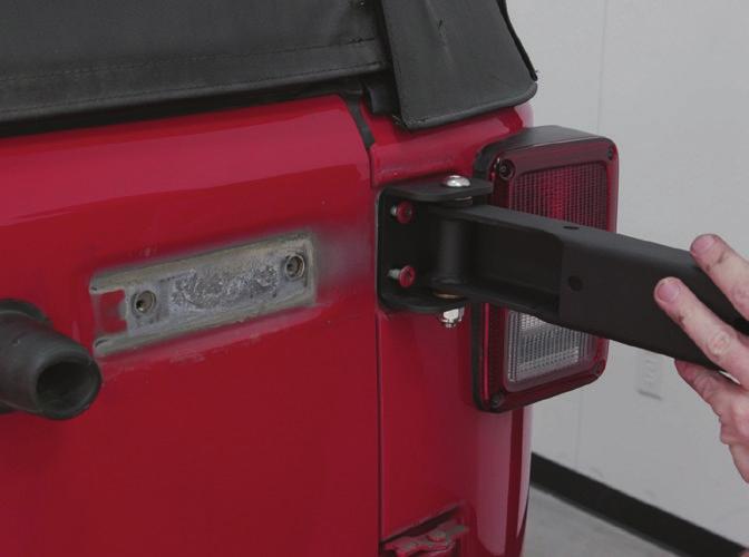 support arm assemblies supplied with the tire carrier.