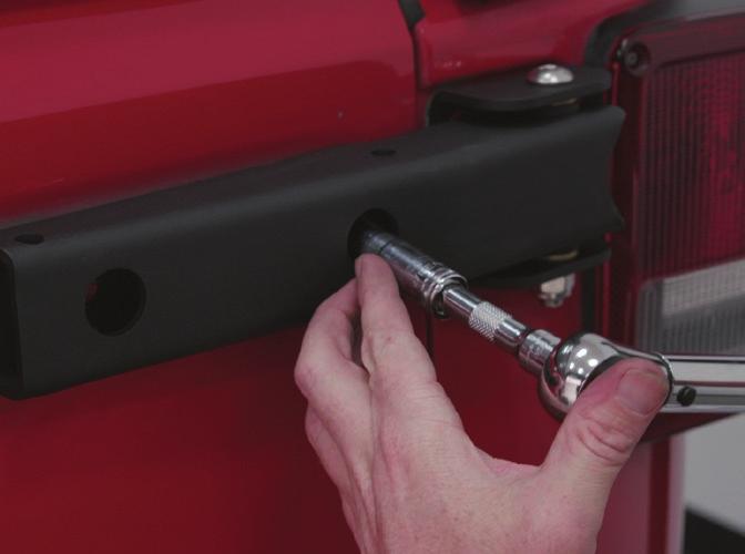 Fully tighten both bolts and torque to 15ft-lbs.