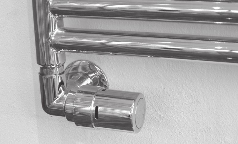 and bathroom towel rails Application The new X-tra Collection is a TRV specially designed for towel rails and designer radiators.