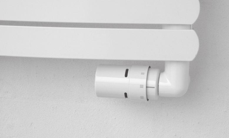The aesthetically pleasing and compact design allows the sensor to be mounted underneath the towel rail, parallel with the wall, avoiding the risk of accidentally knocking the sensor.