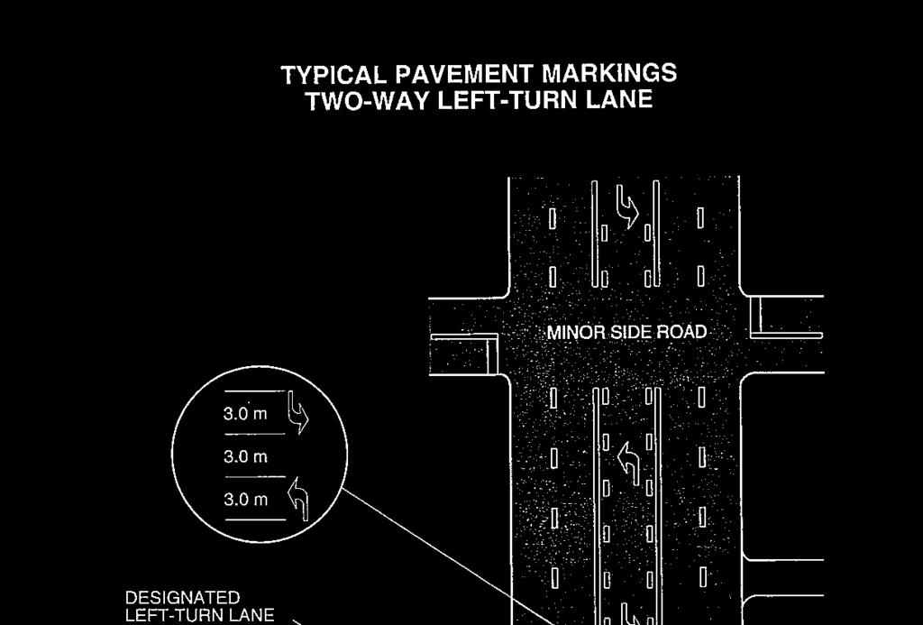 49 SCHEDULE F TWO WAY LEFT HAND TURN LANES (TWLTL) (as provided for in Section 11) The purpose of the Two Way