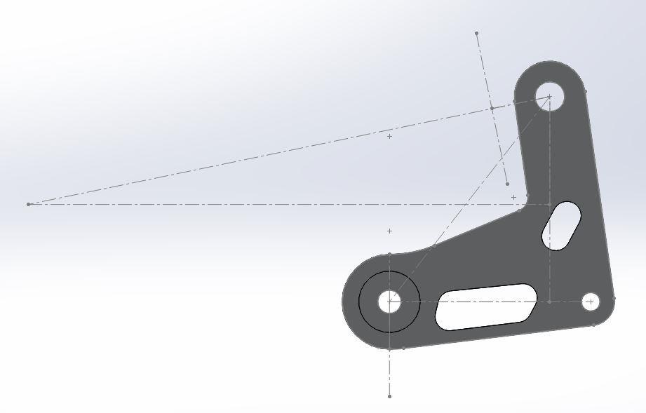 18:1 The two bell crank profiles for the front and rear can then be designed for the system.