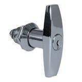 Wall Mounted Aluminium Glazed Doors Alternative T-handle And Wing Knob Universal clockwise or counter-clockwise rotation