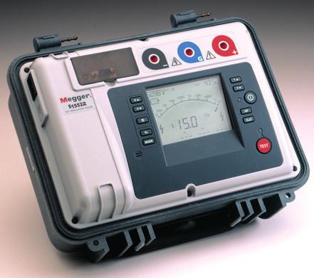S1-552/2 and S1-1052/2 5 kv and 10 kv Insulation Resistance Testers n CAT IV 600 V n Mains or battery powered n Digital/analogue backlit display n Variable test voltage from 50 to 5000 or 10,000 V n