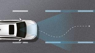 bumper, the system visually warns you of traffic in the blind spot area.