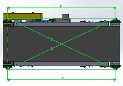 If the belt is V-guided (V-guided belts are ideal for reversing and side exiting applications where belt tracking might otherwise be difficult to maintain), verify the guide is straight along the