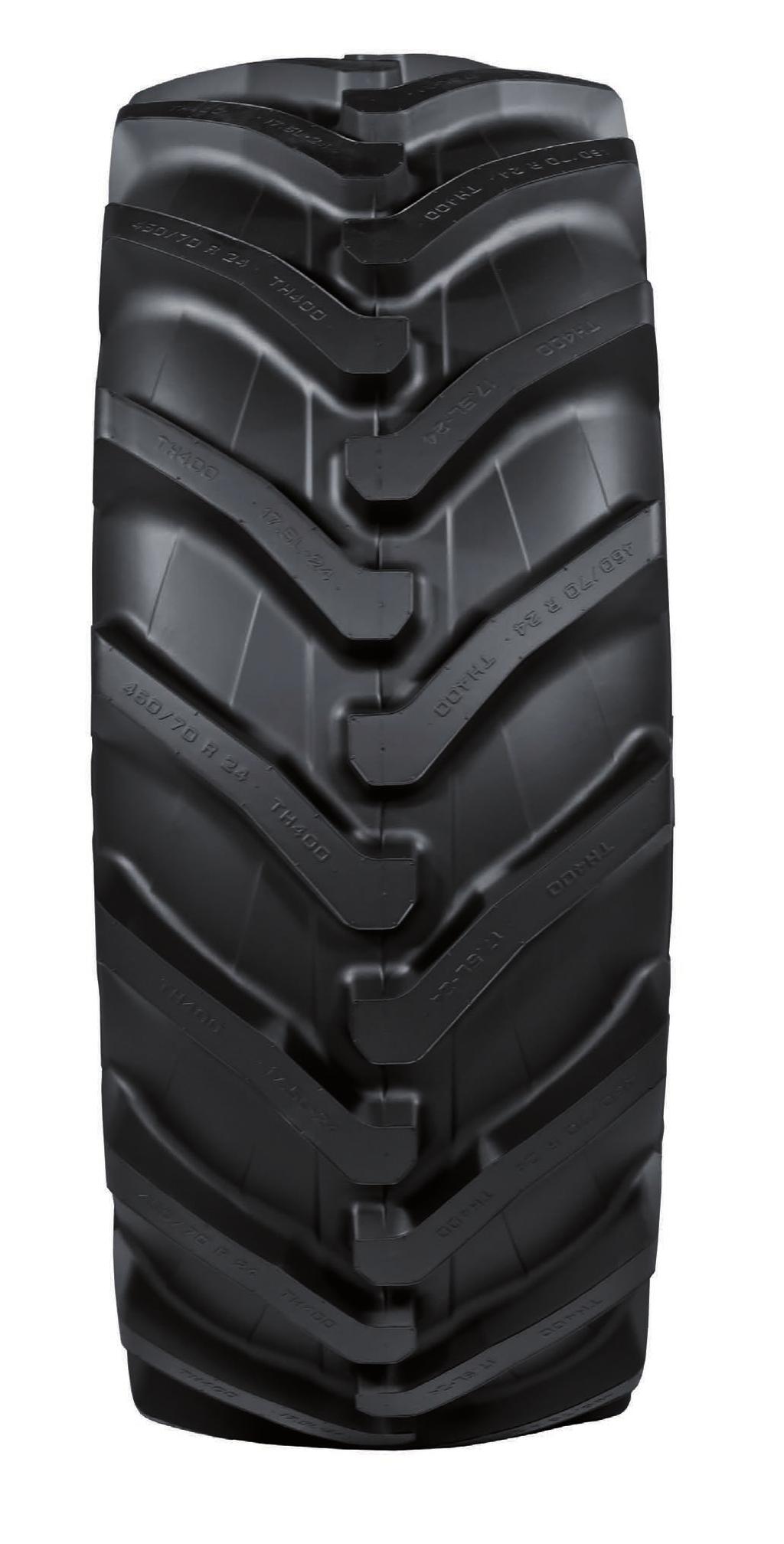Excellent resistance to abrasion and wear The innovative TH400 tread pattern has been engineered and designed to maximize abrasion and wear resistance, boosting the overall strength and mileage of
