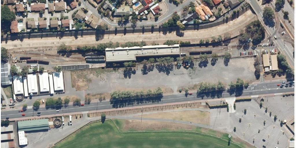 Glengowrie Depot Upgrade Aerial view of