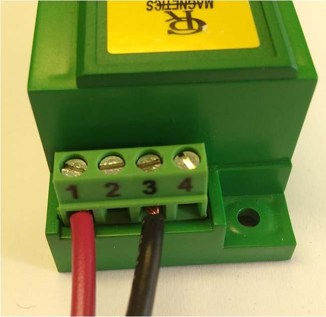 APPENDIX B. DC VOLTAGE TRANSDUCER A. HARDWARE The DC Voltage Transducer requires three connections: input, output, and 24V DC power supply.