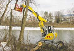 Other accessories Accumulating felling head The accumulating felling head was developed specifically for harvesting energy wood from thinning