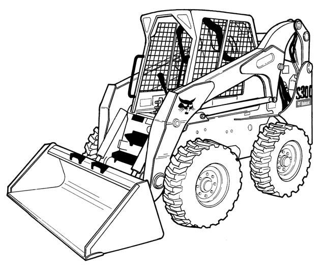 TIRES - Floatation tires are shown. The Bobcat Loader is factory equipped with standard tires BUCKETS - Several different buckets and other attachments are available for the Bobcat Loader.