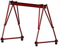 Product Lines Thrifty In Steel or Aluminum. Either Fixed Height or Adjustable Height. Capacities: ½ to 7 ½ tons. Spans to 30 feet. (Lower heights and shorter spans in Aluminum.