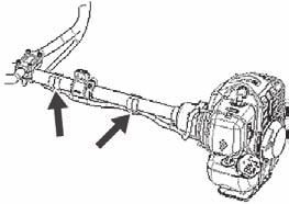 Connect the engine (A) to the tube (B) with four screws (C).