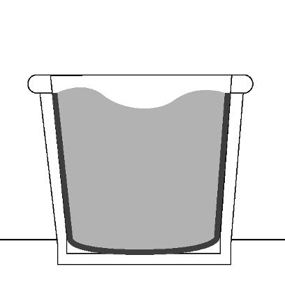 3. Choose a container for your fountain kit. Fig. 3 Fig. 3 4. If the container is not already watertight, use a plastic liner.