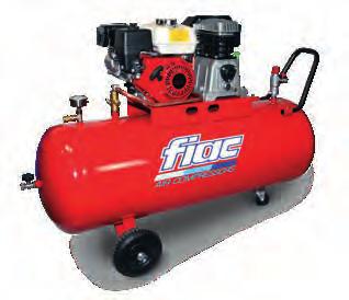 Motocompressori Petrol engine air compressors S50 - S100 - S200 S300 - S500 Type LxPxH l l /min CFM m 3 /h bar psi Type HP S50/268 1121440847 50 250 8.