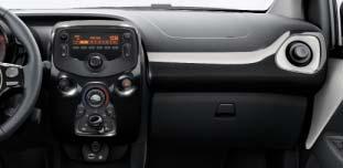 Colour-customisable centre console and dashboard Customise further