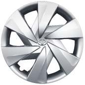 15" alloy wheels (5-spoke) 1. Black alloy wheels 2. White machined-face alloy wheels 3.