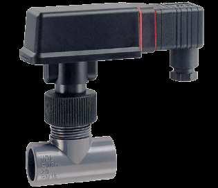 Flow switches made of plastic With PVC tee Type VKs / VK3 Technical data Switching function Pressure rating PN 10 Temperature ranges Contact J closes at increasing flow J opens at