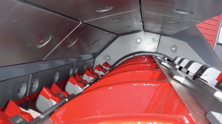 machine All crushing chamber armoring plates are bolted on and easy replaceable Optimized crushing chamber