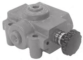 SGLE SELECTOR VALVE MODEL SS SELECTOR SYMBOL The PRCE valve model SS is a manual 3-way 2 position selector valve. This valve will allow one pump source to supply two circuits.