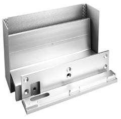 Universal Header Bracket, Clear 13-1/2 UHB-BK-12 Universal Header Bracket, Black 13-1/2 SFP - Stop Filler Plate Used to fill or extend a door stop Creates a flat mounting surface for
