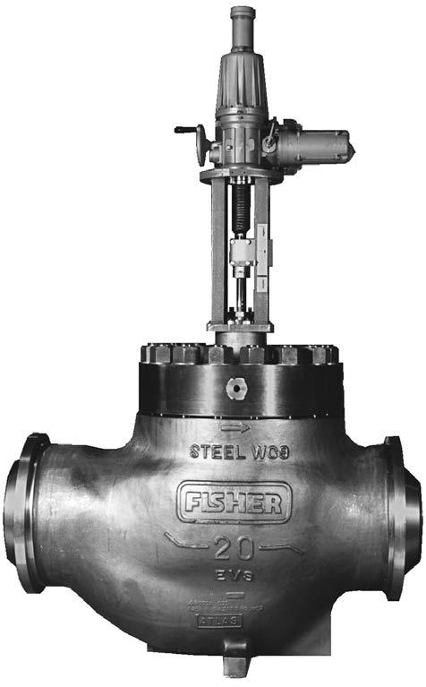 Product Bulletin EH and EHA Valves D100042012 Figure 15. NPS 20 Fisher EHD Valve with Electromechanical Actuator Figure 16.