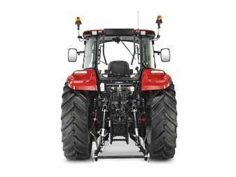 ADVANCED DRIVELINE Farmall U PRO models are equipped as standard with an efficient, effective 32x32 four-speed Powershift transmission, with 40kph Eco capability at 1,750 engine rpm.
