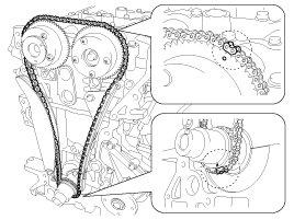 5. Install the timing chain.