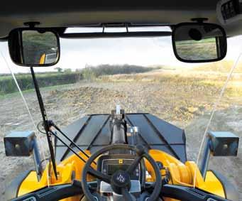 456 WHEELED LOADING SHOVEL VISIBILITY Complete controllability and all-round visibility Today s worksites are busier than ever, so safety is always a primary concern.