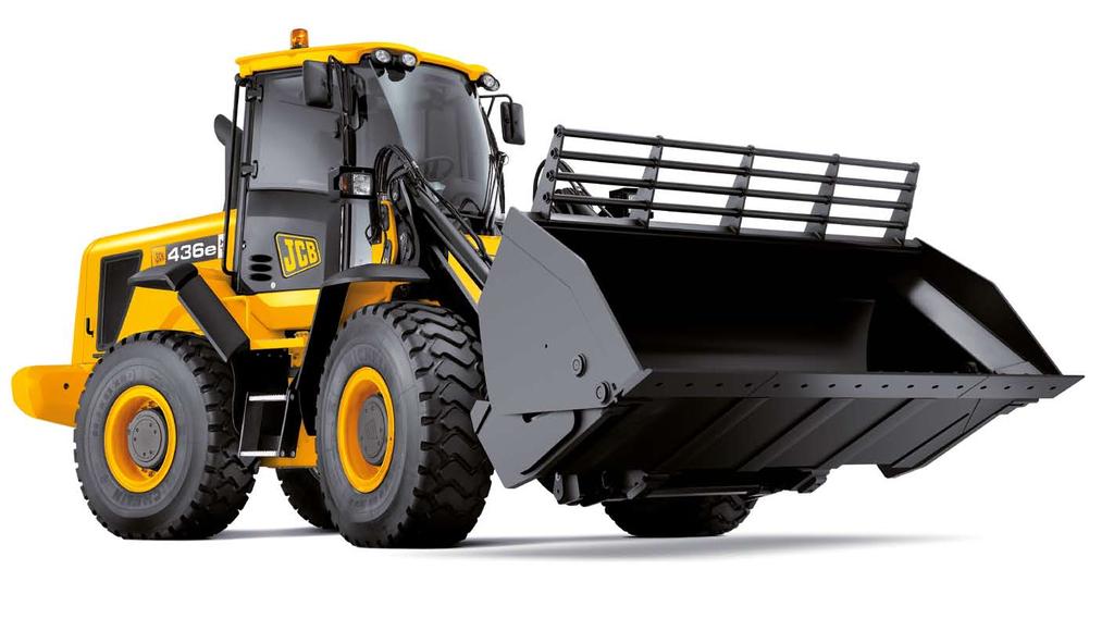 436 WHEELED LOADING SHOVEL WALKAROUND Superb operator environment Ergonomic high-back seat for superior comfort. Easy-to-use, clearly marked controls. Large, spacious cabin with ample storage room.