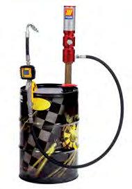 OIL SETS Art. 022-1281-000 Oil set suitable for drums of 50 60 l Art.020-1200-000 Air-operated oil pump ratio=5:1 28 l/min Art.906-0404-030 R1 1/2 M-F hose 3,0 m length Art.