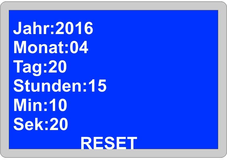 KM Reset: Data Reset: Date Setting: In this section, the time
