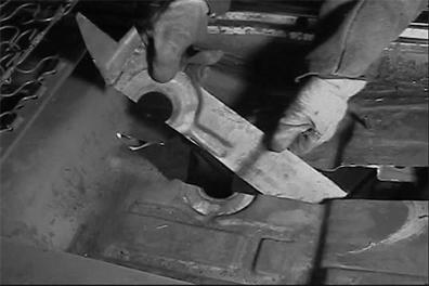 Further trimming of the floor pan toward the front of the car may be required to