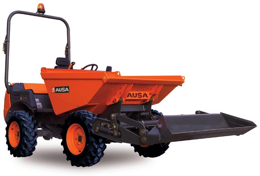 USERFRIENDLY Hydrostatic transmission and AUSA exclusive joystick makes the dumper very easy to operate.