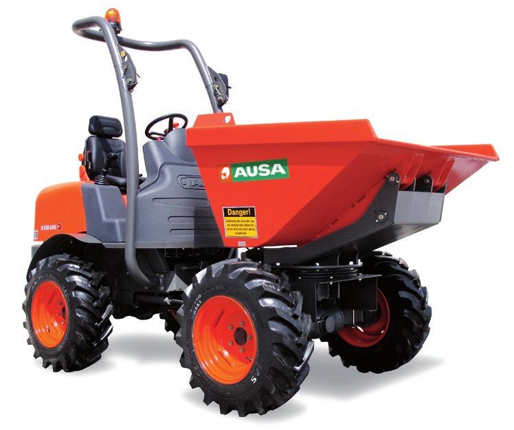 GREAT CAPACITY AND STABLE Total weight distributed through two rear counterweights providing outstanding stability. SPECIFICATIONS D 100/120/150 A Models D 100 AHA Tipping type High Load capacity 1.